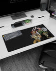 Legendary adventure design on 32x16 desk mat brings JoJo's Stardust Crusaders to life with striking art