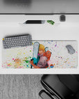 32x12 inches mouse pad with Denji, Pochita, and Makima’s reflection, filled with action splatters and hidden details for intensity.