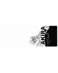 AKIRA vertical type anime mouse pad 32x12 inches with stark silhouette and cybernetic hand line art.