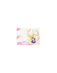 Classic anime girl mouse pad 14x10 inches with sailor outfit, twin tails, petals, and airy pink clouds.