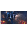 Sung Jin-Woo Flames of Power Desk Pad 32x16 featuring radiant destruction for gaming or workspace energy with anime edge