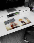 Dynamic Zero Two Violet Evergarden artwork on 28x12 mouse pad perfect for celebrating their iconic legacies
