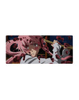 Anime girl mouse pad 28x12 inches with yandere-inspired desk mat art, smooth tracking, bold print.