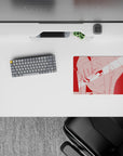 Small-sized 14x10 mouse pad with anime theme adds bold, minimalist energy to any desk or workspace
