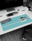Workspace-ready 36x16 inch desk pad with Goku and Krillin's nostalgic art, ideal for anime lovers