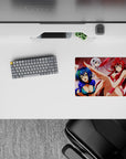 Anime mouse pad 14x10 inches featuring Rias in red bunny suit, with Irina, Asia, and Akeno from High School DxD.