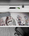Striking 36x16 desk pad highlights Albedo and her companions' grace and strength for fan appeal