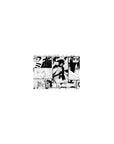 14x10 inches classic anime mouse pad with black-and-white Naruto manga collage panels and bold ink lines.