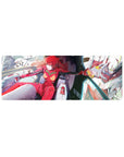 Compact 32x12 inches mouse pad with Asuka Langley Shikinami in Evangelion Unit-02, featuring vivid reds, blues, and mechanical whites.