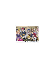 Classic anime mouse pad 14x10 inches with Food Wars cafeteria feast scene, crowded friends and food plates.