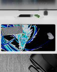 32x16 inches mouse pad showcasing the icy dragon, with sharp blue contrasts capturing the dragon’s ferocious roar and power.