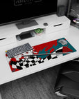 Stylish 32x12 inch mouse pad with Tanjiro Kamado's striking design, bringing energy to any workspace