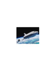 Classic 14x10 inches mouse pad with sleek silver spaceship above cloud swirls and blue ocean horizon.