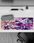 Intense 32x12 mouse pad features Ruler Jeanne and Alter's duel with intricate details for immersive fan vibes