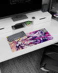 Dynamic Ruler Jeanne vs Alter artwork on 28x12 mouse pad perfect for celebrating their legendary duel