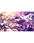 Ruler Jeanne vs Alter mouse pad 40x20 featuring light and dark clash for bold Fate/Grand Order style
