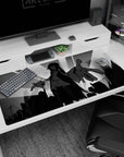 40x20 inches anime girl desk pad showing tall girl in flowing sleeves and skirt reaching out over skyline.