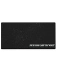 Cowboy Bebop 32x16 mouse pad with a starry void and "You're gonna carry that weight." for a minimalist, emotional tribute to the journey