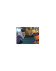 14x10 inches classic anime mouse pad with bold swirl patterns, rocky backdrop, and rival clash artwork.