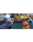 36x16 inches anime desk pad with rivalry swirl patterns, rocky backdrop, and dynamic lightning effects.