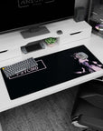 Rena Ryugu Higurashi 36x16 inches desk pad, anime girl holding a blade in a bold screenprint style.