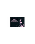 14x10 inches classic anime girl mouse pad with pink/black splatter art and PSYCHO サイコ text.