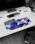 Demon Slayer mouse pad, 28x12 inches, featuring Shinobu Kocho, ideal for adding serenity and elegance to your workspace.