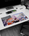 32x16 inches anime girl mouse pad featuring Houshou Marine, Gawr Gura, Mori Calliope, Watson Amelia.