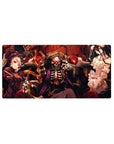 Anime mouse pad 32x16 inches featuring Ainz Ooal Gown, Albedo, and Shalltear from Overlord, perfect for dark fantasy fans.