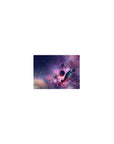 Classic anime mouse pad 14x10 inches with stargazer boy, telescope, and cosmic night sky backdrop.