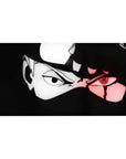 40x20 inches anime desk pad with masked ninja portrait, black-and-white line art and red eye accent.