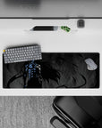 32x12 inches mouse pad showcasing Ichigo’s Hollow form with glowing blue armor and swirling darkness for a dynamic effect.