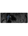 Compact 32x12 inches mouse pad with Ichigo’s Hollow form, glowing blue armor, and swirling darkness for raw power.
