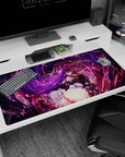 Large 40x20 inches desk pad featuring Alter Ego Sitonai from Fate/Grand Order, showcasing her intense magical aura and power.