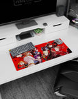 Persona 5 Royal anime mouse pad, 28x12 inches, featuring Joker, Ann, Ryuji, and Kasumi on a bold red background.