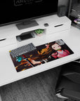 High-performance 28x12 inch mouse pad with Nezuko Kamado's tranquil art, ideal for gaming or workspaces