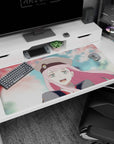 Darling in the Franxx-inspired design on 40x20 mouse pad perfect for adding calm beauty and character-driven artistry to your setup or decor