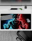 High-quality 32x16 inch mouse pad showcasing Goku Black's fierce nature for gaming and setups