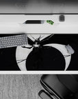 36x16 inches mouse pad with Ulquiorra Cifer’s Segunda Etapa, glowing hollow energy, black wings, and haunting script for an unforgettable look.