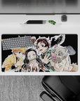 High-quality 32x16 inch mouse pad showcasing the spirit of adventure and teamwork from Demon Slayer