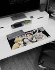 High-performance 28x12 inch mouse pad with Demon Slayer team art, ideal for fans of adventure themes