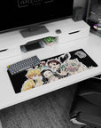 Stylish 32x12 inch mouse pad with Demon Slayer team art, bringing energy to any workspace or gaming setup