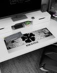Black Clover anime mouse pad 32x12 inches featuring the iconic five-leaf grimoire, perfect for fans of the Clover Kingdom.