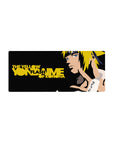 28x12 inches anime mouse pad with Minato vector art, bold black background and golden typography.