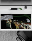 Bold 32x16 desk mat combines Jotaro's break with sleek design for impactful and stylish visuals