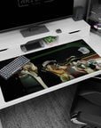 Humorous break design on 40x20 desk mat perfect for adding lighthearted JoJo's Bizarre Adventure flair