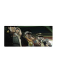 Streamlined Jotaro break scene desk mat 28x12 featuring drink moment for bold workspace flair