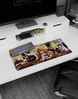 28x12 inches Naruto mouse pad showing Naruto grinning as Shikamaru looks bored at the table.