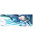 Compact 32x12 inches mouse pad featuring Okita Souji from Fate/Grand Order, blending grace and precision in a beautiful battle stance.