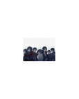 Naruto Shippuden Uchiha clan lineup classic anime mouse pad, 14x10 inches.